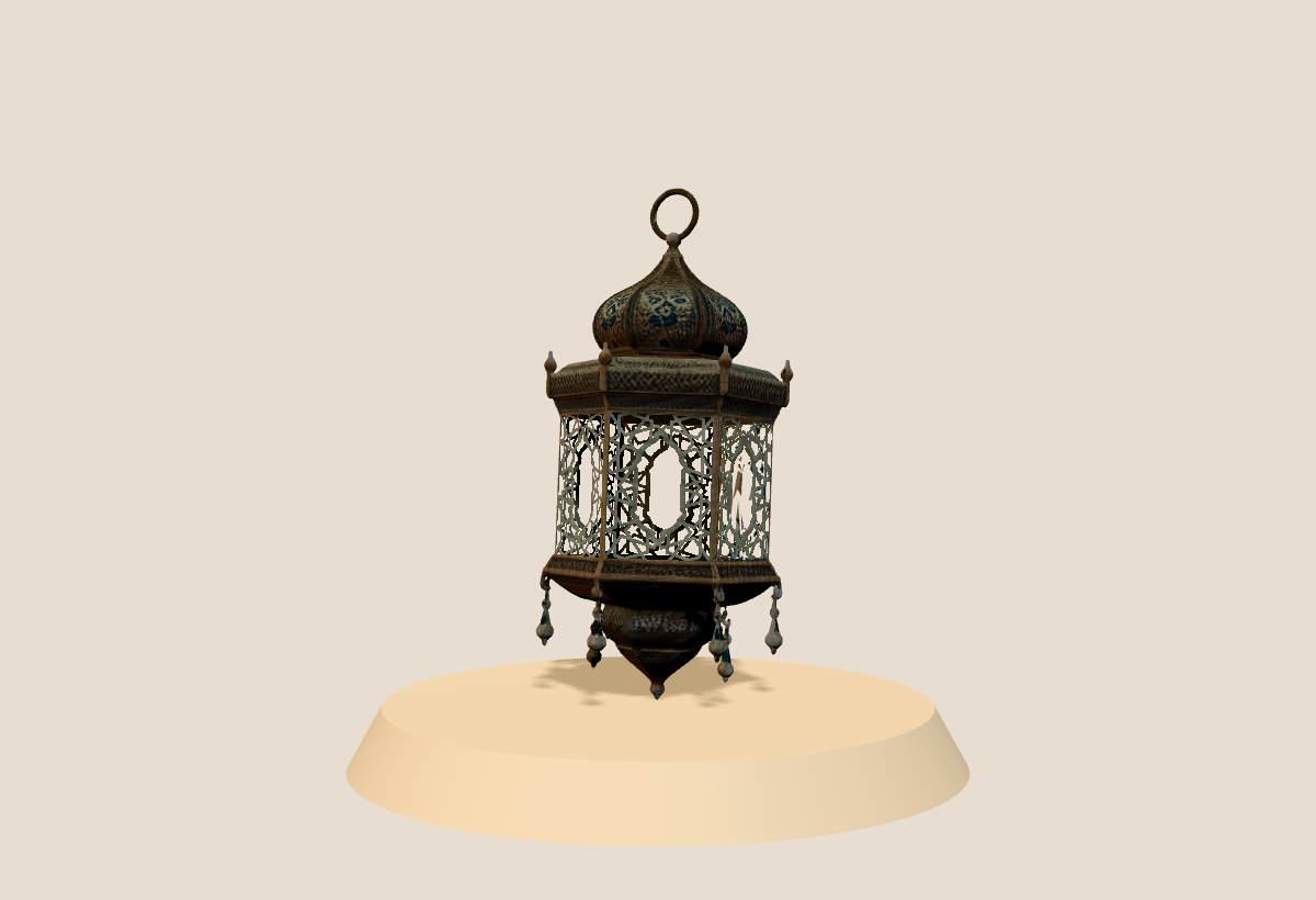 Ornate Islamic Arabian Lantern Lamp Hanging 2 Demo AR lamp